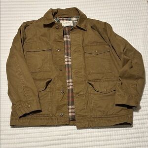 American Eagle Tan Military Field Jacket Barn Coat